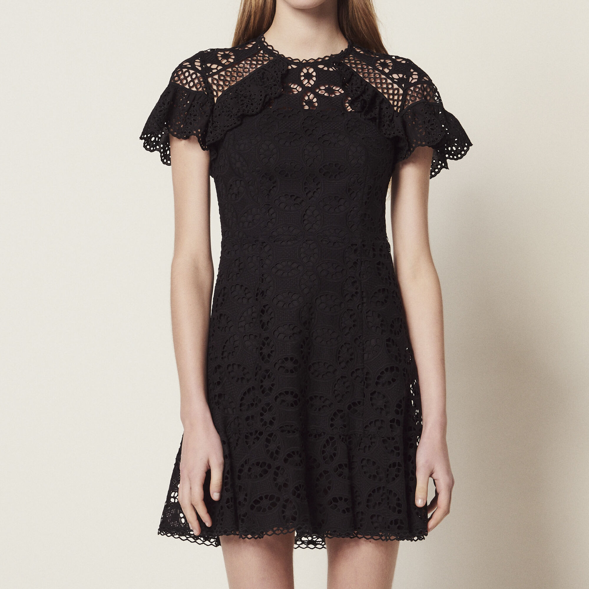 Black and White Lace Dress